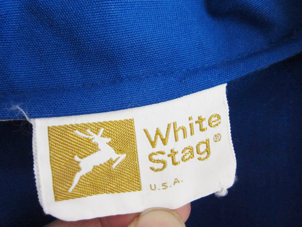 70's/USA製/White Stag/フルジップ ジャケット/青系【XS程度】ホワイト ...