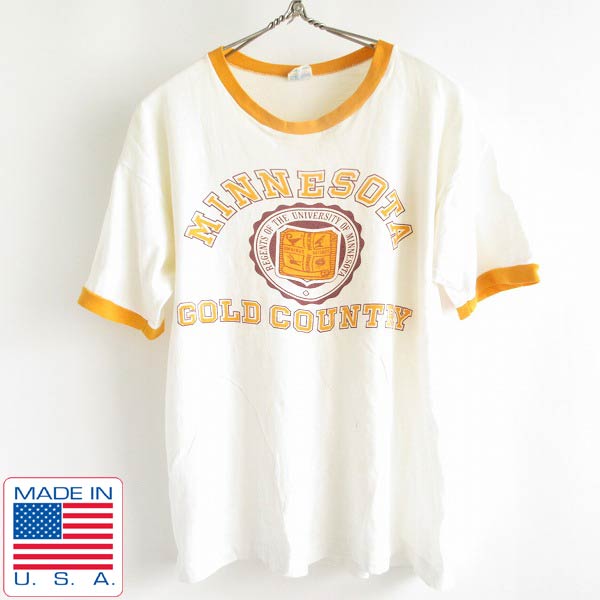 70's CHAMPION チャンピオン VINTAGE リンガーTシャツ - Tシャツ