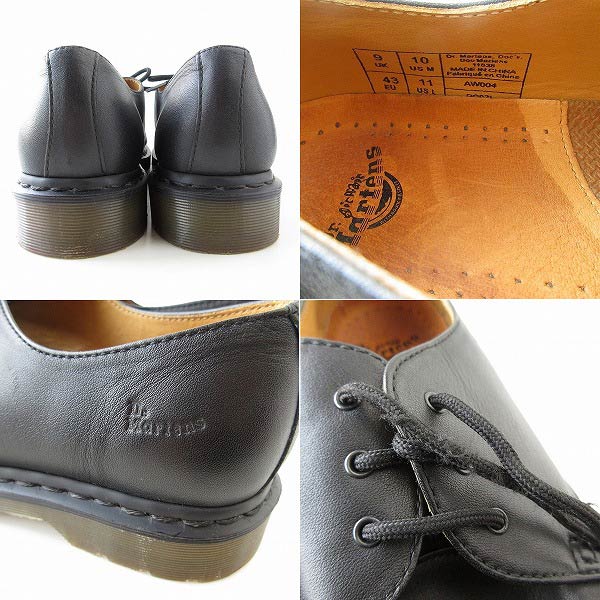 ドクターマーチン 3ホール プレーントゥ シューズ 黒 UK9 28cm Dr.Martens メンズ 靴 d129 - 札幌 ビンテージ 古着屋  BRIDGE（ブリッジ） ビンテージ古着 通販サイト | オンラインストア