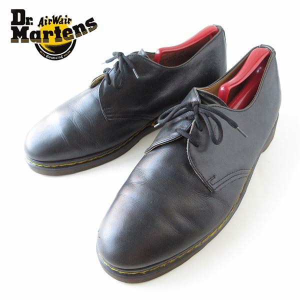 ドクターマーチン　革靴　ブラック　UK9　レザー　3ホール　大きいサイズ