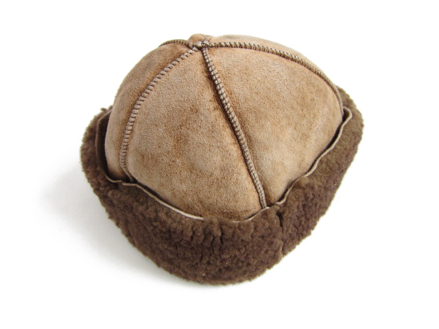 ムートンキャップ 本革 茶系 帽子 エスキモー ビンテージ D141 - 札幌 ビンテージ 古着屋 BRIDGE（ブリッジ） ビンテージ古着  通販サイト | オンラインストア