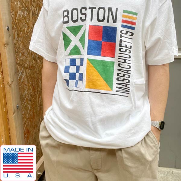 ☆【USA製】1992年製 Tシャツ 白T 袖裾シングルステッチ XLサイズ - T