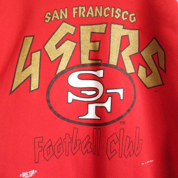 90年代 リー Lee SPORT NFL SAN FRANCISCO 49ERS サンフランシスコフォーティナイナーズ スウェットシャツ トレーナー USA製 メンズXL ヴィンテージ /eaa295201
