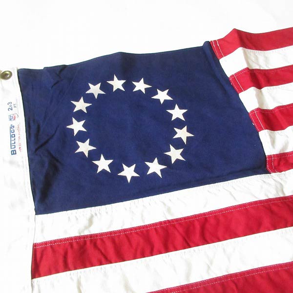 USA製 初代アメリカ国旗 13星 ベッツィー・ロス・フラッグ 59cm×89cm 