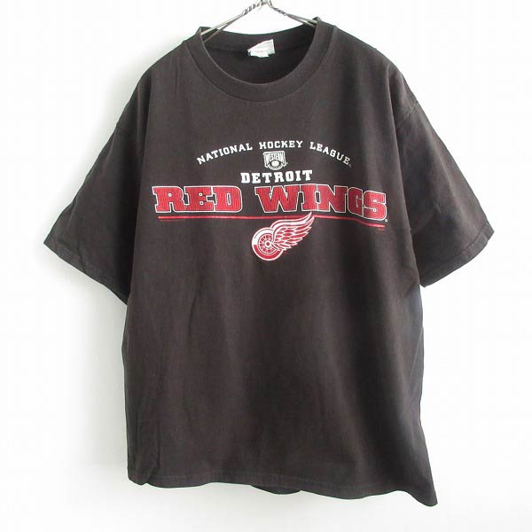 90's RED WINGS NHL デトロイト レッドウィングス 半袖Tシャツ 黒 L ブラック アイスホッケー Lee SPORT ビンテージ  d143 - 札幌 ビンテージ 古着屋 BRIDGE（ブリッジ） ビンテージ古着 通販サイト | オンラインストア