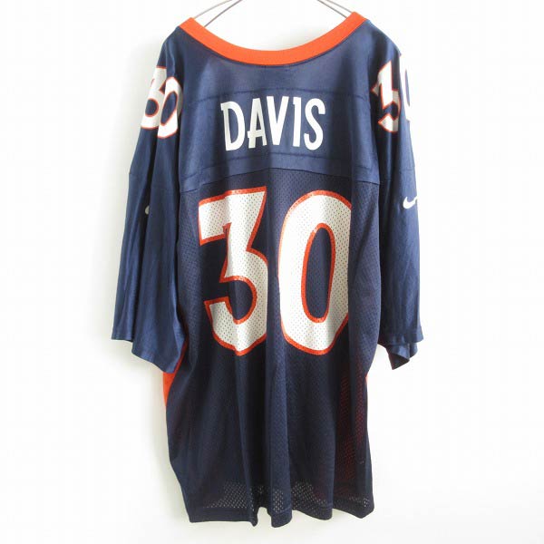 90's USA製 NIKE ナイキ NFL BRONCOS アメフト ゲームシャツ L DAVIS ...