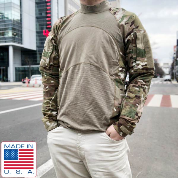 USA製 実物 米軍 US ARMY ACS コンバットシャツ マルチカム 迷彩 M