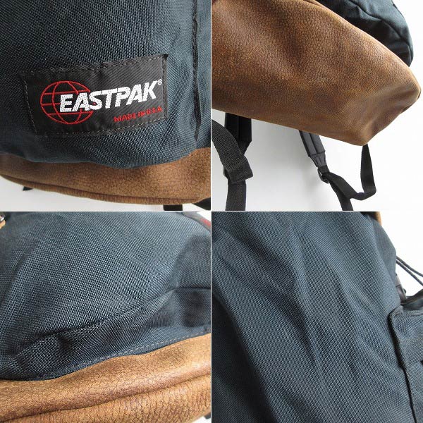 美品 80's USA製 EASTPAK イーストパック フラップ&ボトム レザー