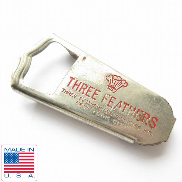 50s USA製 THREE FEATHERS 企業物 栓抜き ビンテージ 