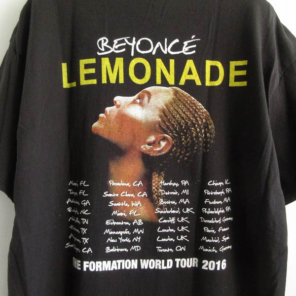 新品 BEYONCE ビヨンセ レアプリント ワールドツアー2016 ツアーTシャツ 半袖 黒 L程度 ブラック デッドストック D145 - 札幌  ビンテージ 古着屋 BRIDGE（ブリッジ） ビンテージ古着 通販サイト | オンラインストア