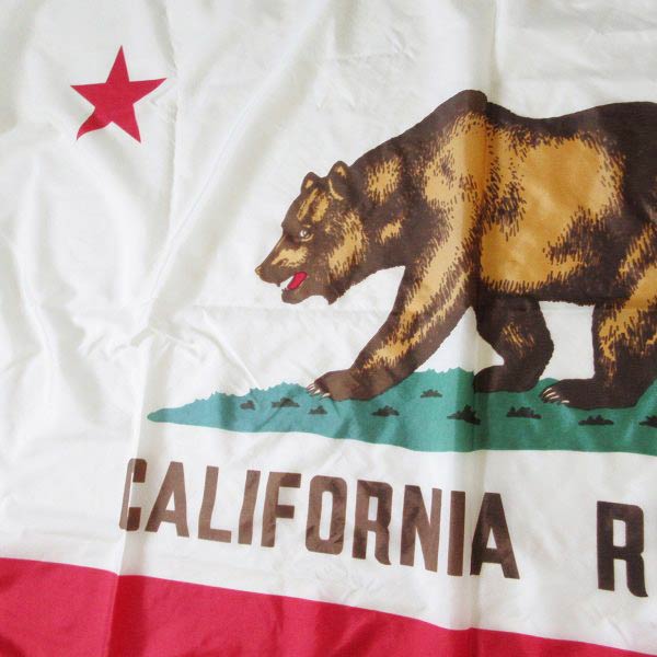 California FLAG ビンテージ コットン カリフォルニア フラッグ-