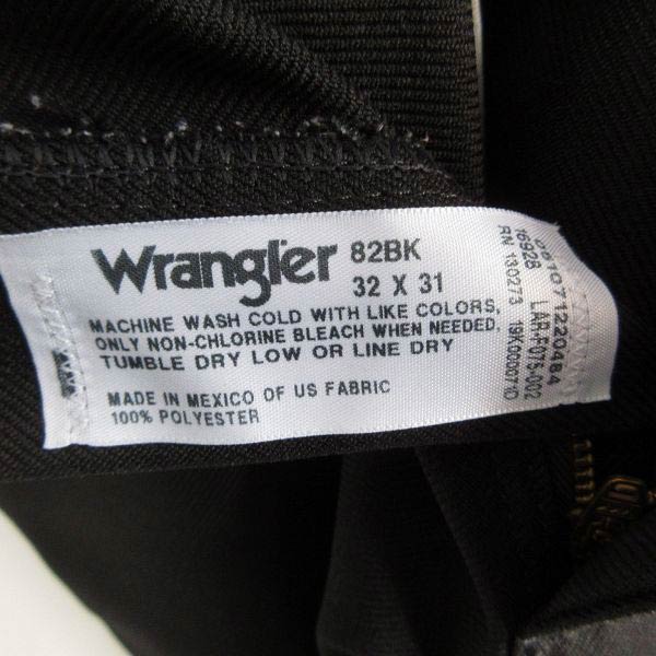 美品 Wrangler ラングラー 82BK ランチャー ドレス ジーンズ 黒 W32 ...