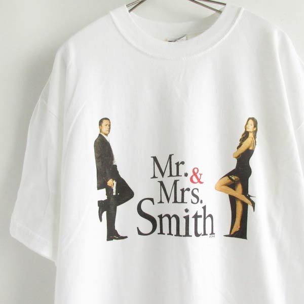 新品 Mr.&Mrs. Smith 半袖 ムービーTシャツ 白 L-