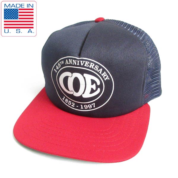 キャップ未使用 90s USA製 企業物 2トーン ベースボール キャップ M L 帽子