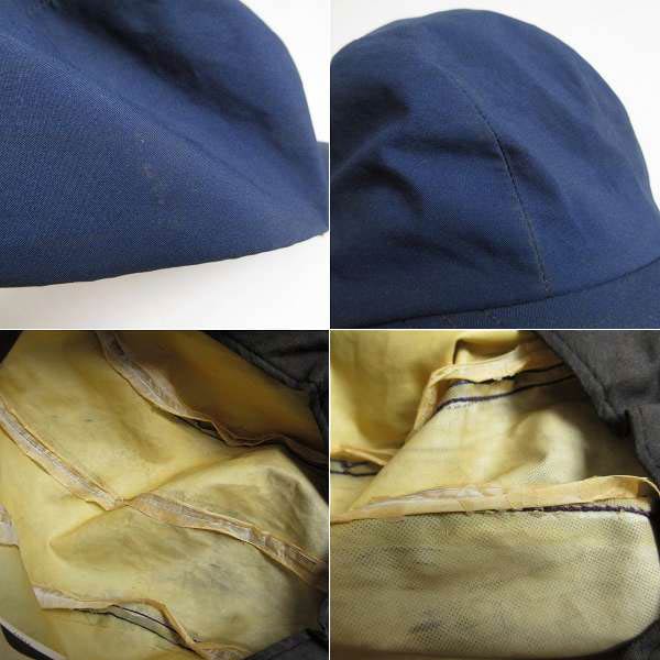 【特価店】90s USA製 エディーバウアー ゴアテックス ロングビル キャップ 紺系 帽子
