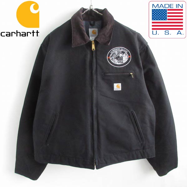 ワンウォッシュのみ！ carhartt USA製デトロイトジャケット 黒身長175の体重65キロです