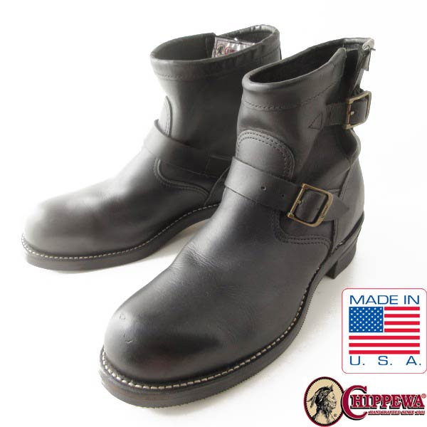 USA製 Chippewaエンジニアブーツ | 黒 10.5E - 札幌 ビンテージ 古着屋 USA製 Chippewaエンジニアブーツ | 黒 10.5E - 札幌 ビンテージ 古着屋